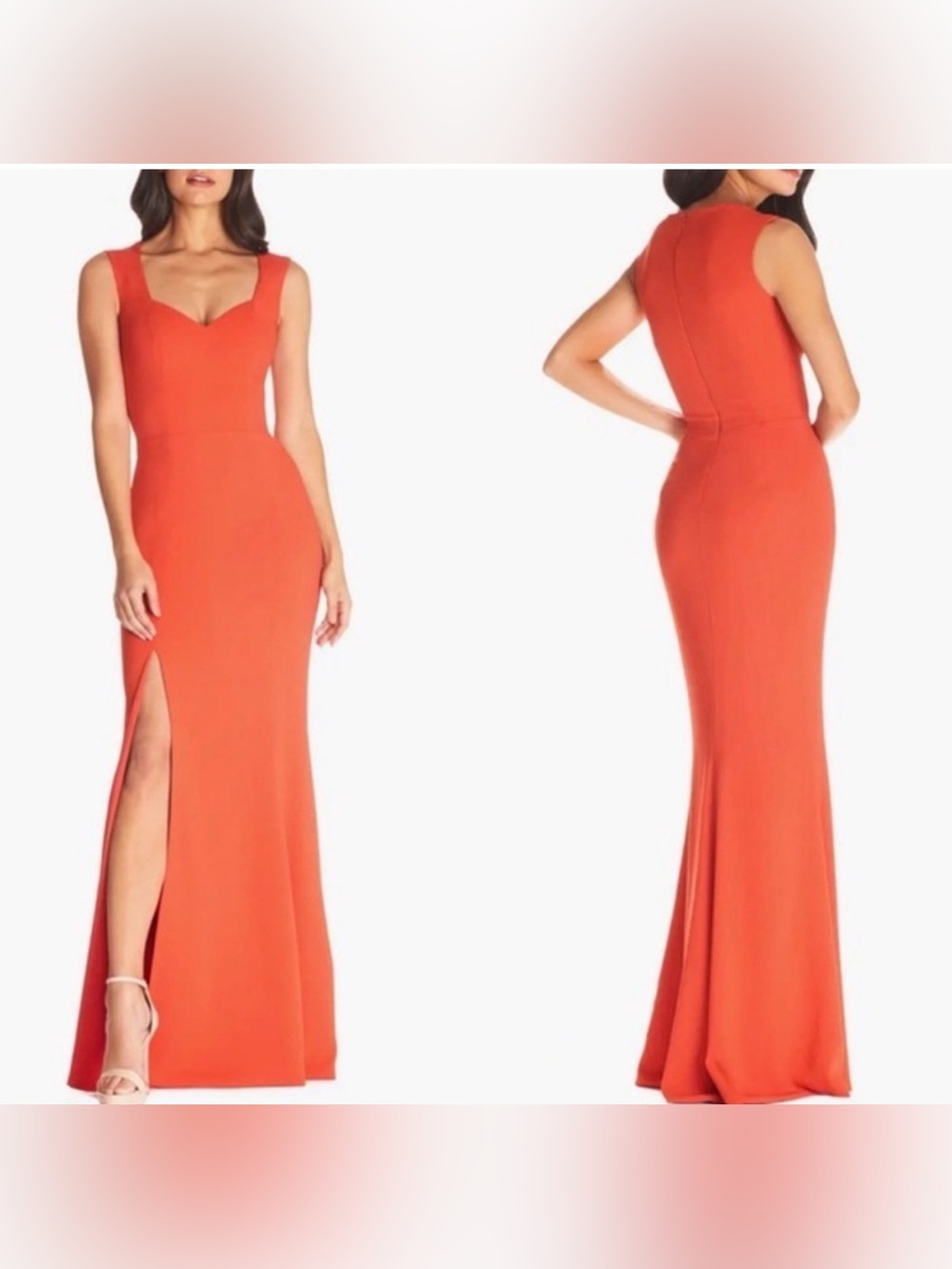 Dress the Populations women’s size medium Sleeveless dress with Side Slit